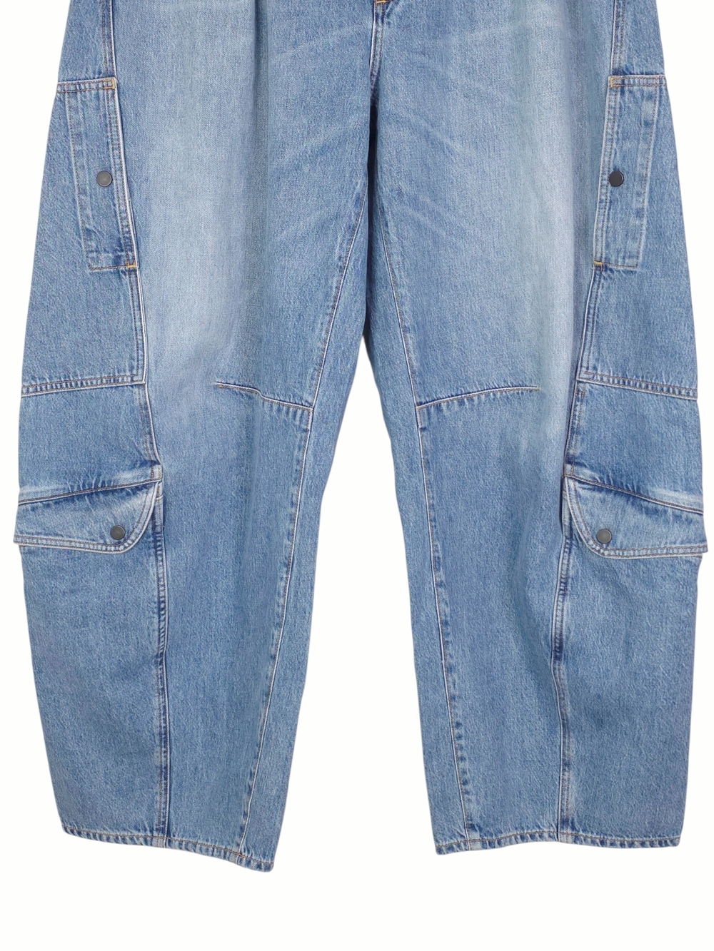 Citizens of Humanity Flight Jean Zenith Blue Cargo High Rise Barrel Leg Size 32 - Picture 6 of 9